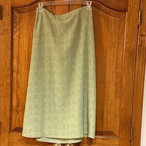 Rachel Comey Textured Green A-Line Skirt